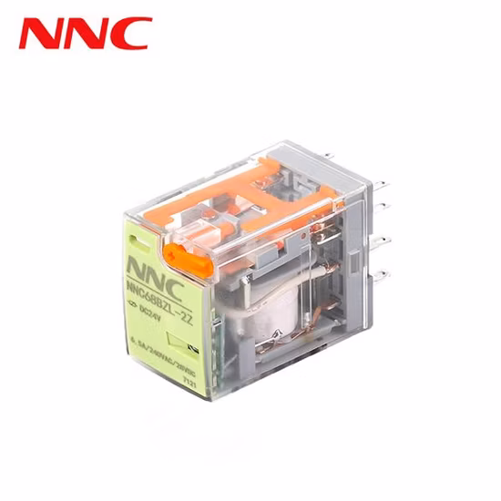 Relé My2 My4 Nnc68bzl con botón de prueba e indicador LED
