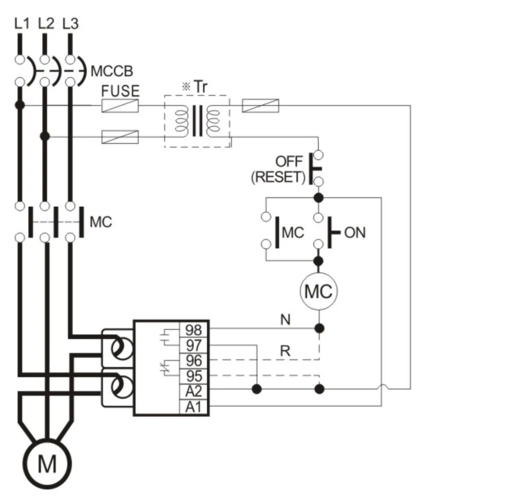 OEM 3.0-30A Electromagnetic Relay Digital Overcurrent Relay Current Control Relay for Motor Protection